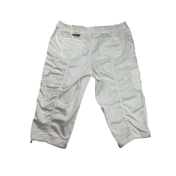 Women's Style&Co White Cotton Capri - Size 18 - Picture 2 of 5